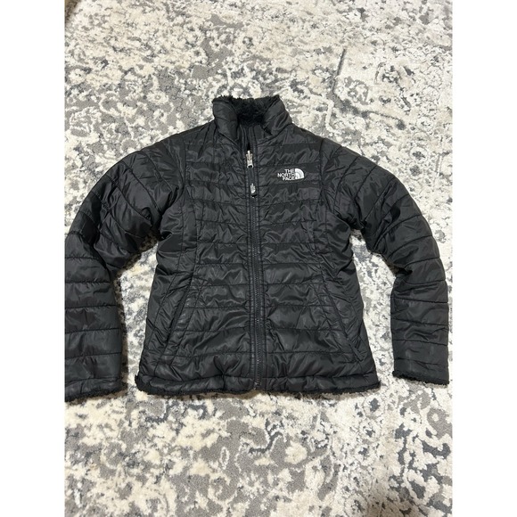 The North Face Other - The North Face Girls Reversible Mossbud Swirl Coat, Small 7/8